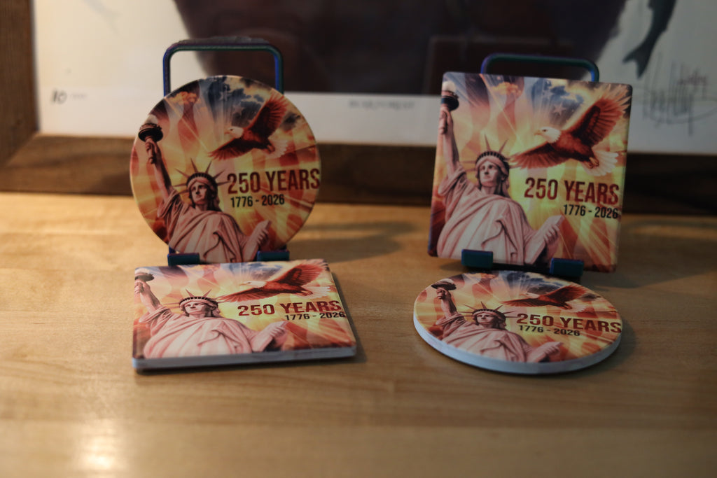 America 250 Years Coaster Set